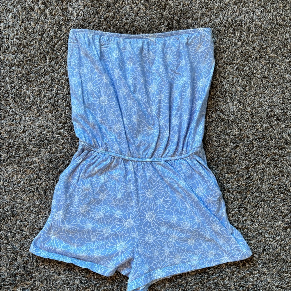 Forever 21 Blue Romper
